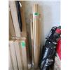 Image 1 : 3 Bundles of 12 Wood Broom Sticks