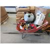Image 1 : Metal Wheel Barrow and Contents