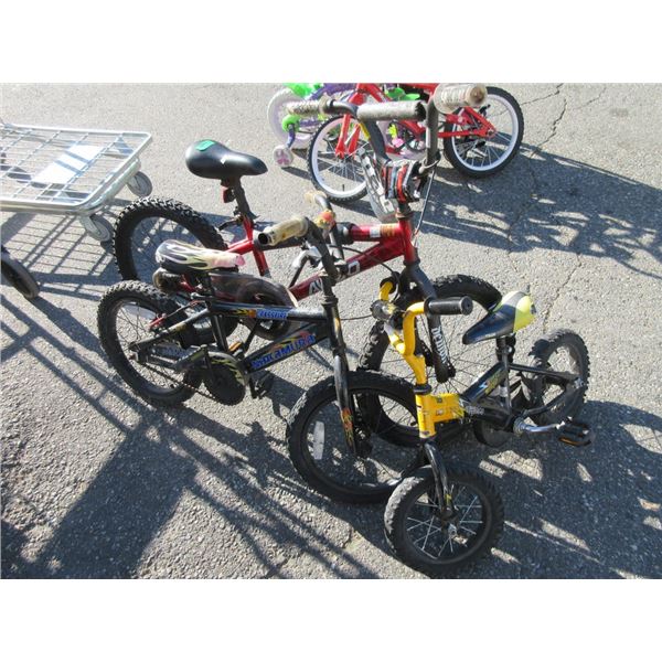 3 Children's Bicycles