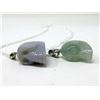 Image 2 : 2 Carved Gemstone Skull Necklaces