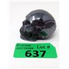 Image 2 : Hand Carved Hematite Skull - 1.5" x 1.5" x 2"
