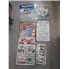 Image 1 : 5 Metal Signs and 1 Georgia License Plate