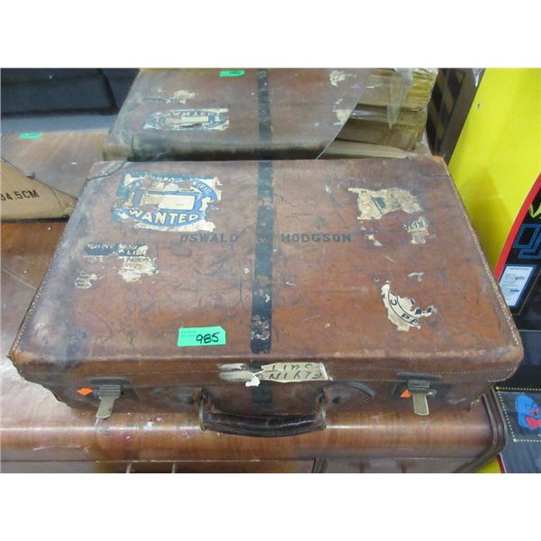 Vintage Leather Suitcase