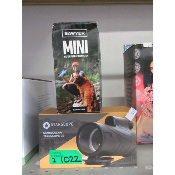 Mini Water Filtration System & Monocular Telescope