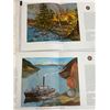 Image 2 : 4 BC Famous Artist Prints 1960 Ocean Cement Company