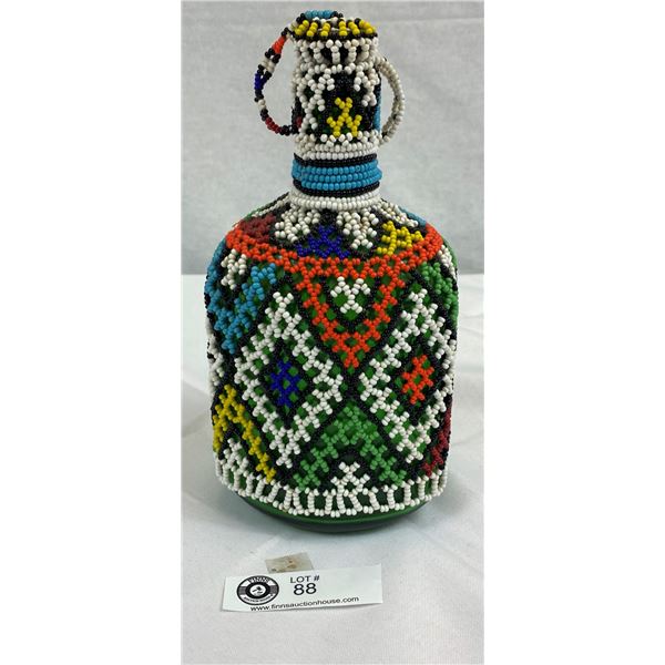 Fantastic Vintage Bead Work Bottle