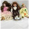 Image 1 : Nice Lot Of 3 Porcelain Dolls