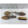 Image 1 : Lot Of Vintage Wooden Shoe Forms And Shoe Brush