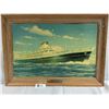 Image 1 : Italian Line Christopher Columbo' Vintage Ship Print