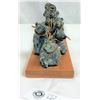 Image 2 : Wolf Original Soapstone Carving Inuit's Dog Sled Team