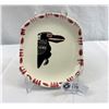 Image 1 : Very Early Lambert Potteries - Van. BC 'Raven' Tray 6.5"x7.5"