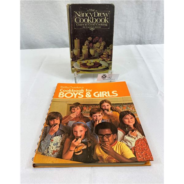 Vintage Rare Nancy Drew Cookbook, Keene 1978 And Betty Crocker's Cookbook For Boys And Girls 1975