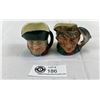 Image 1 : Vintage Royal Doulton England Mini Toby Mugs, The Poacher 1954 And Phillpotts