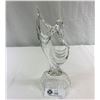 Image 1 : Striking Clear Crystal Deco Style Graceful Woman Dancing, Royal Crystal Rock Made In Italy 11" T