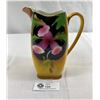 Image 1 : Beautiful Vintage Rubian Art Pottery Hand Painted Pitcher/Vase, Approx 8" Tall