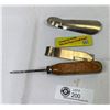 Image 2 : Antique Ice Delivery Co. Ltd. Ice Pick, Vintage Pepsi Cutter, Pine Tar Dubbin Tin And Shoehorn