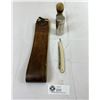 Image 1 : Vintage Genuine Horse Shell Pace Belting Co. NH Strop, Utica Solingen Germany Straight Razor, Stag B