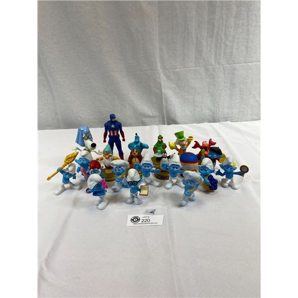 Lot Of Smurfs And Other Figures