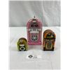 Image 1 : 3 Mini Jukeboxes, Magnet, Radio And Trinket Box