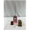 Image 2 : 3 Mini Jukeboxes, Magnet, Radio And Trinket Box