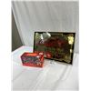 Image 1 : Vintage Coca-Cola Mirror Plus Johnny Lightning Poster Car Collection, Still In Original Box