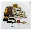 Image 1 : Nice Collectible Military Lot Of Paybooks, Badges, Pins, Buttons, Etc.