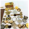 Image 3 : Nice Collectible Military Lot Of Paybooks, Badges, Pins, Buttons, Etc.