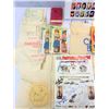 Image 2 : Lot Of Vintage Sewing Patterns, Kids Books And Advertising Fabric