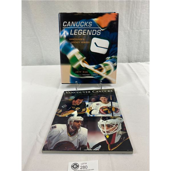 2 New Vancouver Canucks Books 'The Silver Edition' Published In 1994 With 112 Pages And 'Canucks Leg