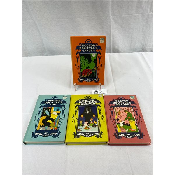 Doctor Doolittle 4, Hardcover Book Collection By Hugh Lofting, Lippincott, Very Good Shape