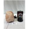 Image 1 : Globe Electric Himalayan Salt Lamp With Wood Base, 7"T And Mini Glass Plasma Ball Interactive Tough,
