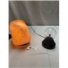 Image 2 : Globe Electric Himalayan Salt Lamp With Wood Base, 7"T And Mini Glass Plasma Ball Interactive Tough,