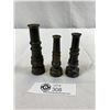 Image 1 : 3 Vintage Brass Water Hose Nozzles, All Stamped Made In Italy, One Is Stamped Royal, All In Working 