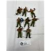 Image 1 : 8 Assorted Vintage 1986 MI "Jungle Fighters" Action Figurines