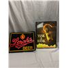 Image 2 : 2 Light Up Beer Sign Steroh's And Henry Winhard's, Both Lights Work, Minor Cosmetic Issues, Does Not