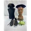 Image 1 : Vintage Lot Of 3 Hats And Tap Shoes