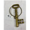 Image 2 : Large Solid Brass Skeleton Key
