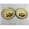 Image 1 : Lot of 2 Torquay Motto Ware Decorative Plates with Hangers