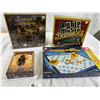 Image 1 : 4 New Games Still Sealed In Original Plastic. Dominoes,Words, Doom Town and Quest for the Antidote