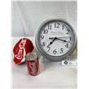 Image 2 : Vintage Pepsi Bottle Carrier With Bottles And Wall Clock