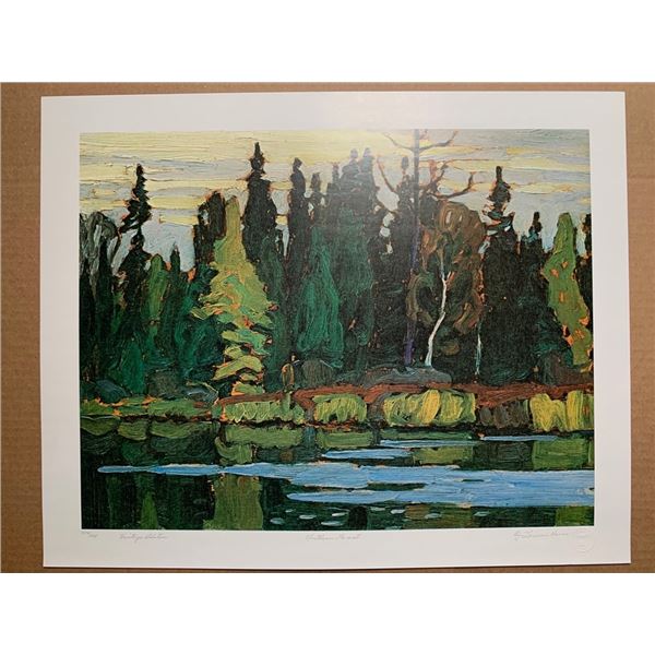 Limited Edition  Print Northern Forest By Lawren Harris Group of Seven Member