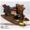 Image 1 : WOOD MOTORCYCLE ROCKING HORSE