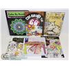 Image 1 : 72 STAEDTLER COLORED CRAYONS AND 5 COLORING BOOKS