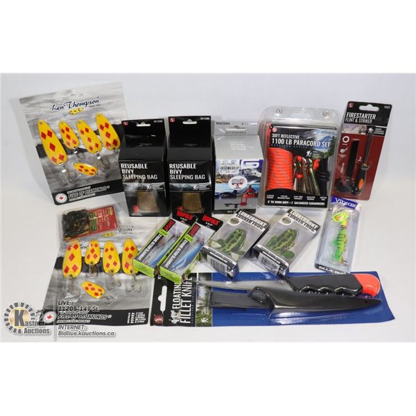 SEALED FISHING & OUTDOOR ITEMS