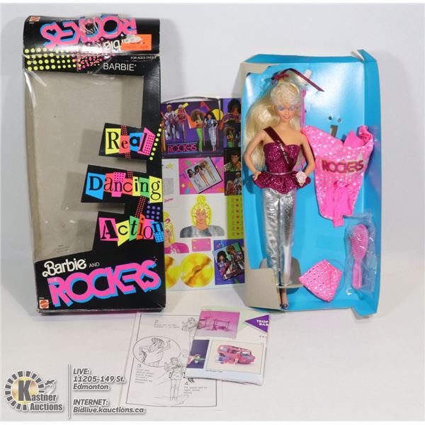 VINTAGE 1986 BARBIE AND ROCKERS