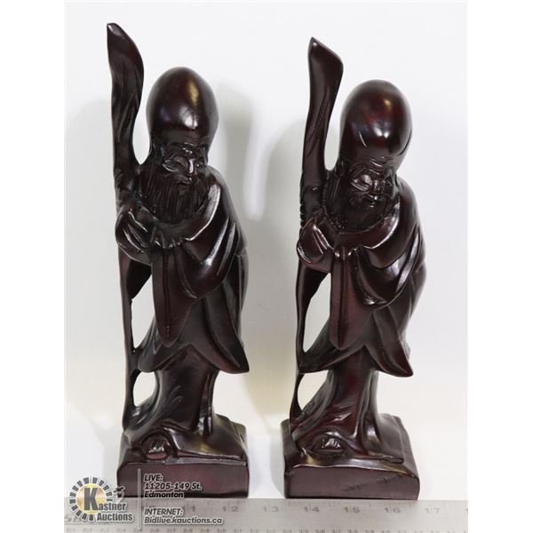 SET OF 2 WOODEN HANDCRAFTED