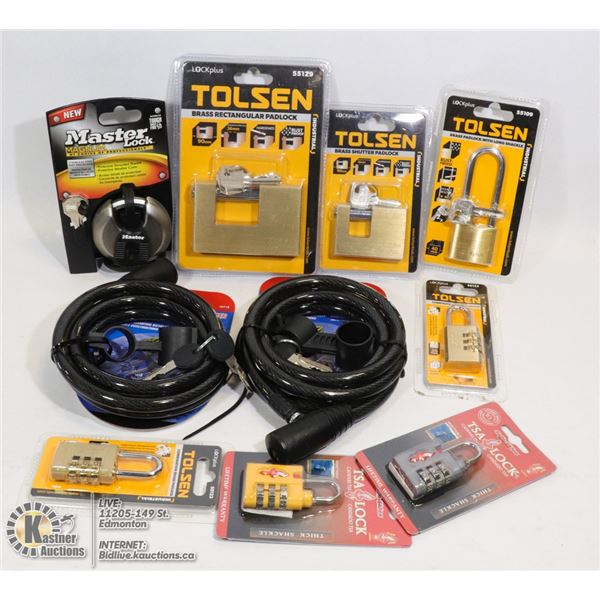 NEW 10 LOCKS VARIETY BIKE LOCKS