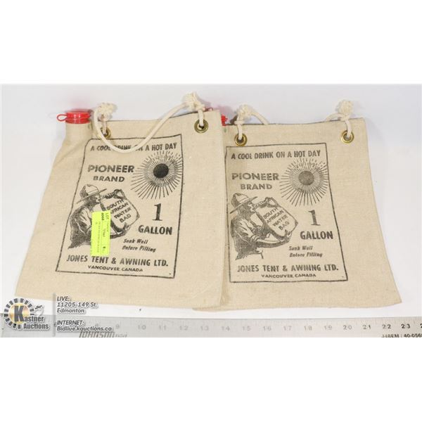 1 GALLON SOUTH AFRICAN WATER BAG PAIR