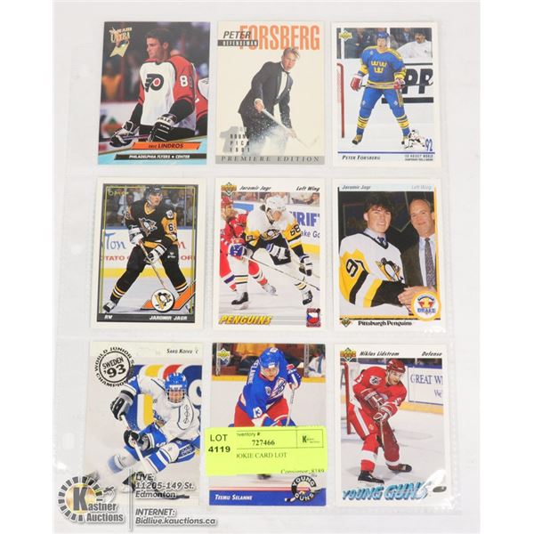 8 NHL ROOKIE CARD LOT