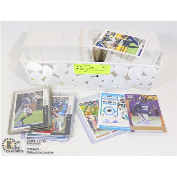 2019 NFL CARD LOT VARIOUS SETS AND INSERTS